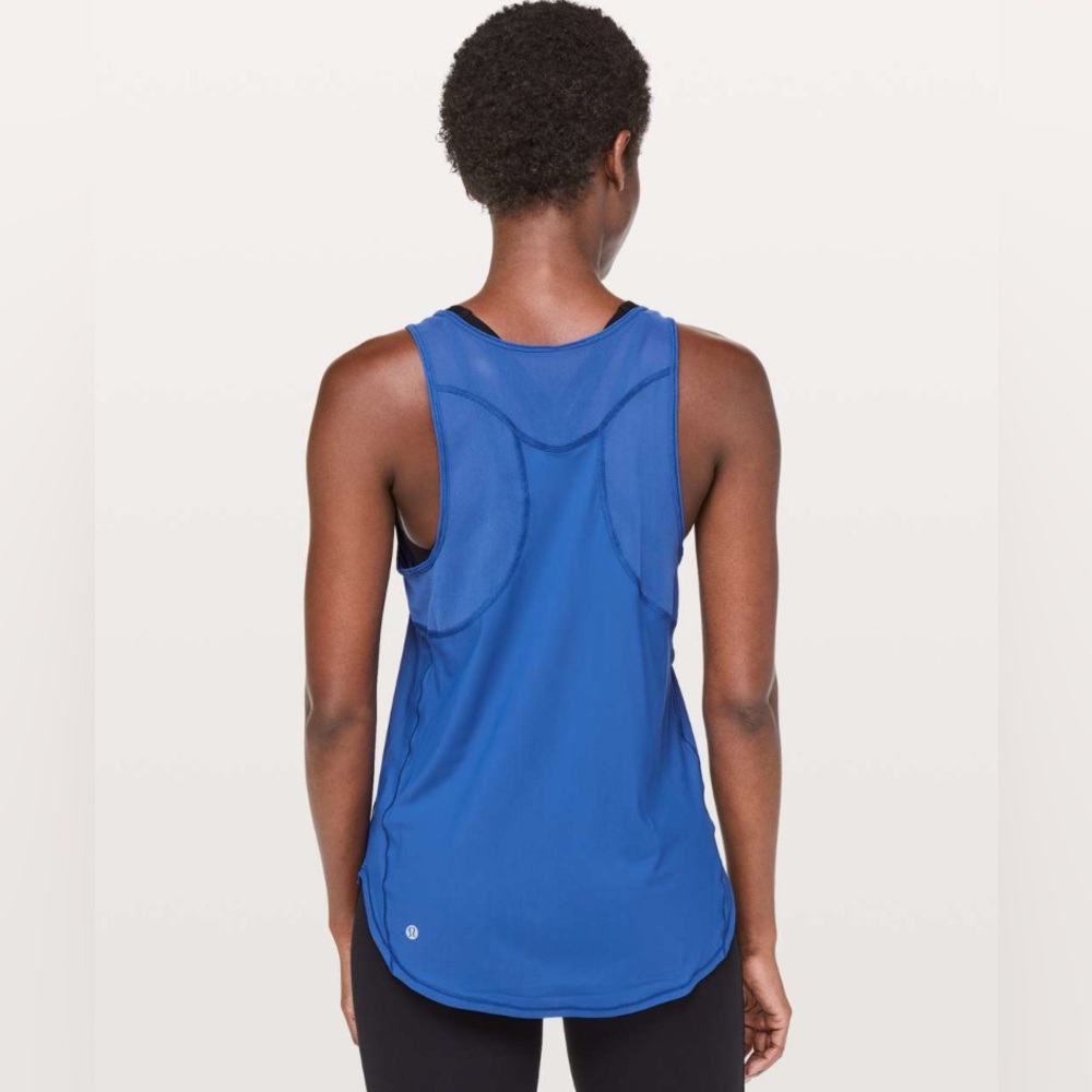 lululemon athletica Blue Racerback Tank Top